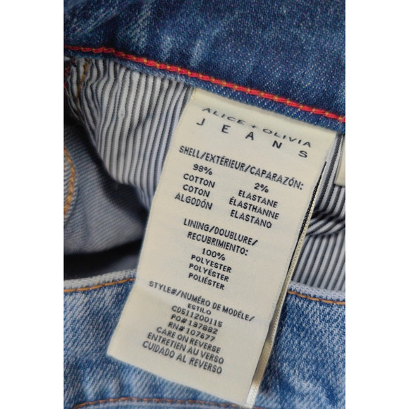 Alice + Olivia Weezy Embellished-Cuff Jeans 27 - Picture 11 of 11